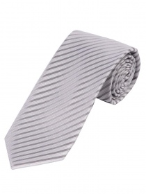 Cravatta monocromatica struttura a linee argento