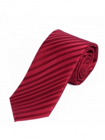 Cravatta stretta monocromatica a righe di