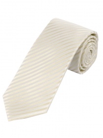Cravatta stretta monocromatica a righe in