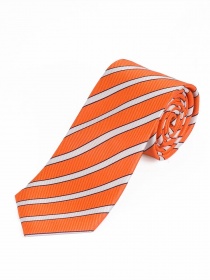 Cravatta business modello a righe arancione bianco