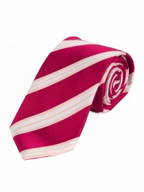Cravatta con disegno a righe nobili rosso medio