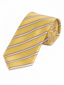 Cravatta da uomo con disegno a righe giallo,
