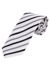 Cravatta alla moda a righe in bianco e nero