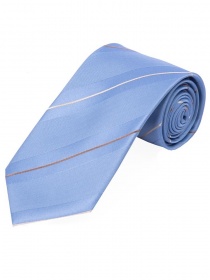 Cravatta alla moda a righe tortora blu perla