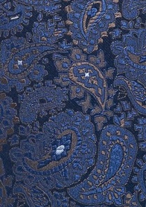 Cravatta paisley allover blu
