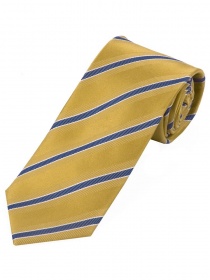 Cravatta business elegante motivo a righe giallo