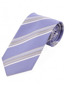 Cravatta con design a righe elegante viola chiaro