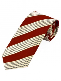 Cravatta da uomo d'affari con motivo a righe rosso