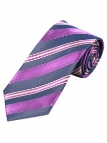 Cravatta business con disegno a righe antracite