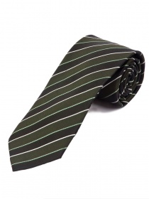 Cravatta da uomo con design a righe dinamiche Nero
