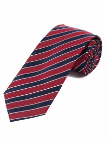 Meravigliosa cravatta con motivo a righe rosso blu
