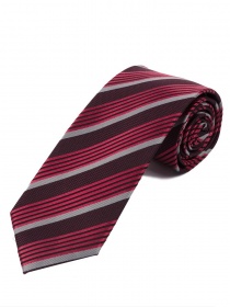 Meravigliosa cravatta con motivo a righe marrone