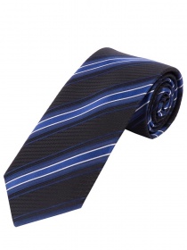 Cravatta Optimum Design a righe Blu Navy Reale
