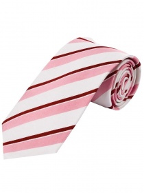 Cravatta perfetta Design a strisce Neve Bordeaux