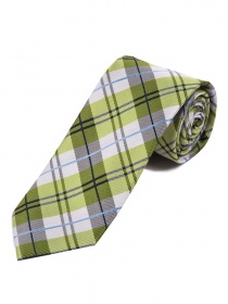 Cravatta business con motivo a quadri Verde bosco