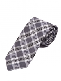 Cravatta da uomo Glencheck Design Nero Argento