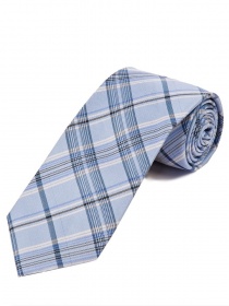 Cravatta business con design a quadri Blu ghiaccio