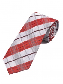 Cravatta Tartan Grigio chiaro Rosso