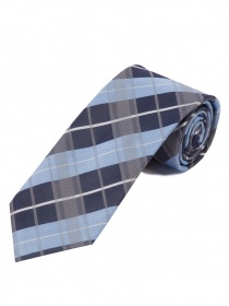 Cravatta con motivo a scacchi Blu chiaro Blu navy