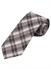 Cravatta con motivo Glencheck nero grigio chiaro