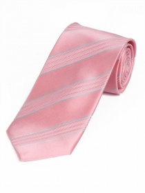 Cravatta da uomo a righe lisce struttura rosa