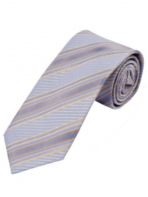 Cravatta business struttura a righe grigio chiaro