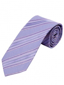 Cravatta con struttura a righe Rosa viola pallido