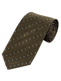 Cravatta business a righe a pois verde oliva