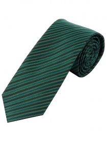 Cravatta business a righe verde scuro e nero