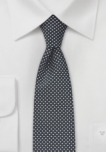 Cravatta da collo con design a griglia stretta in