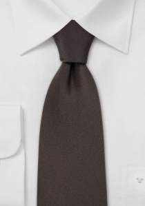 Cravatta a clip marrone scuro