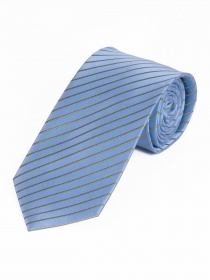 Cravatta business XXL a strisce sottili Blu
