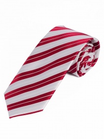 Cravatta a righe XXL Bianco Neve Rosso