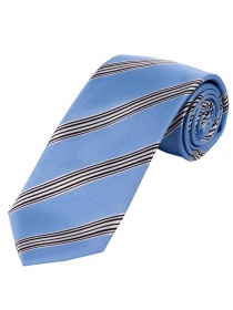 Cravatta da uomo XXL alla moda a righe Pigeon blu