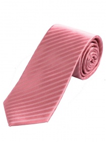XXL Cravatta monocromatica a righe rosa di