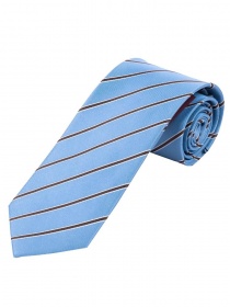 Cravatta lunga alla moda con motivo a righe blu