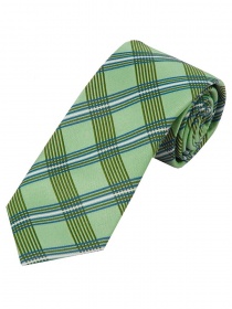Cravatta da uomo con motivo a quadri XXL Verde