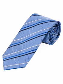 Cravatta business XXL linea colta check blu