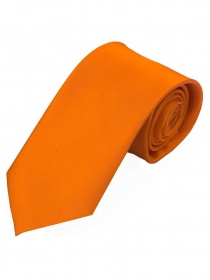 Cravatta oversize in raso di seta monocromatica