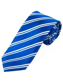 XXL Cravatta uomo a righe blu bianco