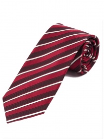 Optimum XXL Cravatta con disegno a righe Rosso