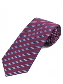 Cravatta perfetta XXL Design a righe Rosso vino