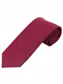 Cravatta business oversize rosso scuro con motivo