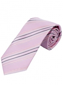 XXL cravatta struttura modello linee rosa nero