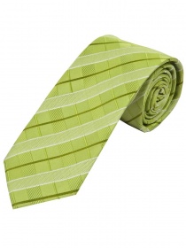 Cravatta lunga da uomo Linea elegante Check Verde