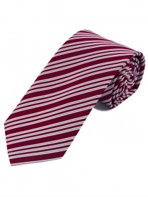 Cravatta business a righe oversize bianco perla