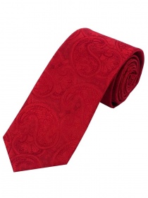 Cravatta Sevenfold con motivo Paisley rosso medio