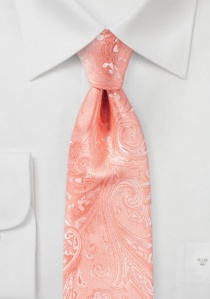 Cravatta per bambini con motivo paisley rosa