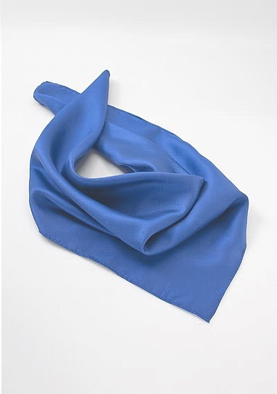 Damentuch Seide mittelblau Damentuch Seide mittelblau