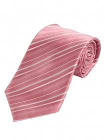 Cravatta a righe a larghezza classica Rosé Snow